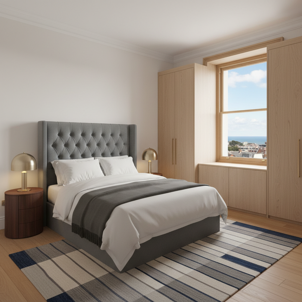 CGI — Three-bedroom apartment master bedroom